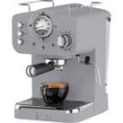 Swan Retro SK22110GRN Espresso Coffee Machine - Grey, Grey
