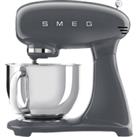 Smeg 50's Retro SMF03GRUK Stand Mixer with 4.8 Litre Bowl - Grey, Grey