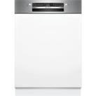 Bosch Series 2 SMI2HTS02G Integrated Standard Dishwasher - Stainless Steel Control Panel with Fixed 