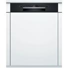 Bosch Series 2 SMI2ITB33G Semi Integrated Standard Dishwasher - Black Control Panel with Fixed Door 