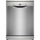 Bosch SMS2HVI67G Wifi Connected Standard Dishwasher - Silver Inox - D Rated, Silver Inox