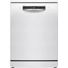 Bosch Series 4 SMS4EKW06G Wifi Connected Standard Dishwasher - White - B Rated, White