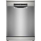 Bosch Series 6 SMS6ZCI10G Wifi Connected Standard Dishwasher - Silver - B Rated, Silver