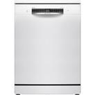 Bosch SMS6ZCW10G Wifi Connected Standard Dishwasher - White - B Rated, White