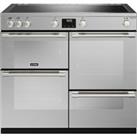 Stoves Precision Deluxe ST DX PREC D1000Ei TCH SS 100cm Electric Range Cooker with Induction Hob - B