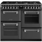 Stoves Richmond Deluxe ST DX RICH D1000DF AGR 100cm Dual Fuel Range Cooker - Anthracite - A Rated, B