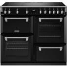 Stoves Richmond Deluxe ST DX RICH D1000Ei RTY BK 100cm Electric Range Cooker with Induction Hob - Bl