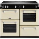 Stoves Richmond Deluxe ST DX RICH D1000Ei TCH CC 100cm Electric Range Cooker with Induction Hob - Cream - A Rated, Cream