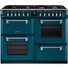 Stoves Richmond Deluxe ST DX RICH D1100DF KTE Dual Fuel Range Cooker - Kingfisher Teal - A Rated, Gr