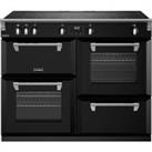 Stoves Richmond Deluxe ST DX RICH D1100Ei TCH BK 100cm Electric Range Cooker with Induction Hob - Black - A Rated, Black