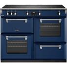 Stoves Richmond Deluxe ST DX RICH D1100Ei TCH MBL 110cm Electric Range Cooker with Induction Hob - Midnight Blue - A Rated, Blue