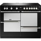 Stoves Sterling Deluxe ST DX STER D1100Ei RTY BK 110cm Electric Range Cooker with Induction Hob - Bl