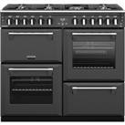 Stoves Richmond ST RICH S1000DF MK22 ANT 100cm Dual Fuel Range Cooker - Anthracite - A Rated, Black