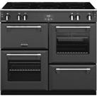 Stoves Richmond ST RICH S1000Ei MK22 ANT 100cm Electric Range Cooker with Induction Hob - Anthracite - A Rated, Black