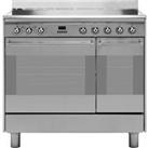 Smeg Concert SUK92CMX9 90cm Electric Range Cooker with Ceramic Hob - Stainless Steel - A/A Rated, Stainless Steel