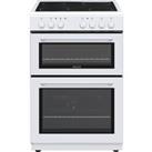 Electra TCR60W-2 60cm Electric Cooker with Ceramic Hob - White - A Rated, White