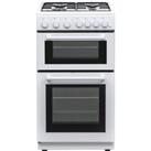 Electra TG60W-2 60cm Freestanding Gas Cooker with Fixed rate grill - White - A+ Rated, White