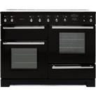 Rangemaster Toledo + TOLP110EIGB/C 110cm Electric Range Cooker with Induction Hob - Black - A/A Rate