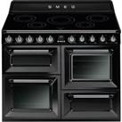 Smeg Victoria TR4110IBL2 110cm Electric Range Cooker with Induction Hob - Black - A/A Rated, Black