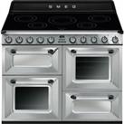 Smeg Victoria TR4110IX2 110cm Electric Range Cooker with Induction Hob - Stainless Steel - A/A Rated