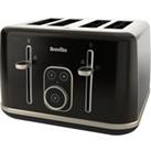 Breville Aurora VTR019 4 Slice Toaster - Shimmer Black, Shimmer Black