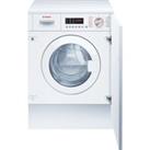 Bosch Series 6 WKD28543GB Integrated 7Kg/4Kg Washer Dryer with 1400 rpm - White - E Rated, White