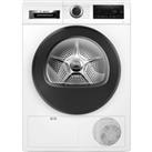 Bosch Serie 6 WPG23108GB 8Kg Condenser Tumble Dryer - White - B Rated, White