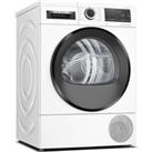 Bosch Series 6 WQG24509GB 9Kg Heat Pump Tumble Dryer - White - A++ Rated, White