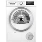 Bosch Series 4 WTH85223GB 8Kg Heat Pump Tumble Dryer - White - A++ Rated, White