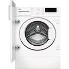 Beko WTIK72111 Integrated 7kg Washing Machine with 1200 rpm - White - C Rated, White