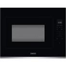 Zanussi ZMBN4SX 46cm tall, 59cm wide, Built In Microwave - Black / Stainless Steel, Black