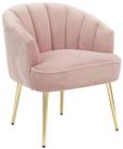 GFW Pettine Fabric Accent Chair - Blush Pink