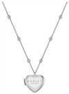 Radley Silver Plated Bobble Chain Heart Locket Necklace