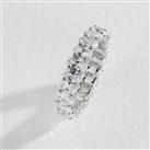 Revere Sterling Silver Oval Cubic Zirconia Ring - M