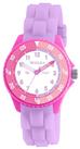 Tikkers Girls Lilac Silicone Strap Watch