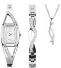 Sekonda Ladies Silver Bracelet Watch Set