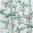 Arthouse Bamboo and Blossom White Wallpaper