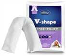 Silentnight V Shaped Support Pillow with Pillowcase