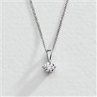 Pure Brilliance 9ct White Gold 0.25ct Lab Diamond Necklace