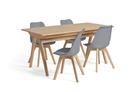 Habitat Jerry Extending Dining Table & 4 Grey Chairs