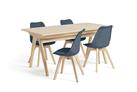 Habitat Jerry Extending Dining Table & 4 Navy Blue Chairs
