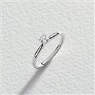 Pure Brilliance 9ct White Gold 0.25ct Diamond Ring - Size N