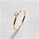 Pure Brilliance 9ct Yellow Gold 0.25ct Diamond Ring - Size N