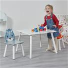 Liberty House Toys Kids Country Animals Table and 2 Chairs