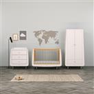 Snuzkot Skandi 3 Piece Nursery Furniture Set - White & Grey