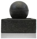 Gardenwize Solar Square Water Feature - Black Ball