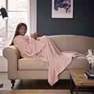 Silentnight Snugsie Wearable Blanket with Sleeves-Blush Pink