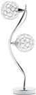 BHS Orchid 2 Light Table Lamp - Silver