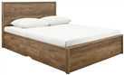 Birlea Stockwell Double Rustic Wood Effect Bed Frame - Oak