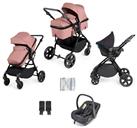 Ickle Bubba Comet 3 in 1 Travel System - Dusky Pink